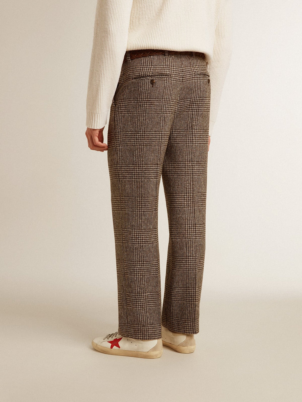 Men's soft houndstooth pants