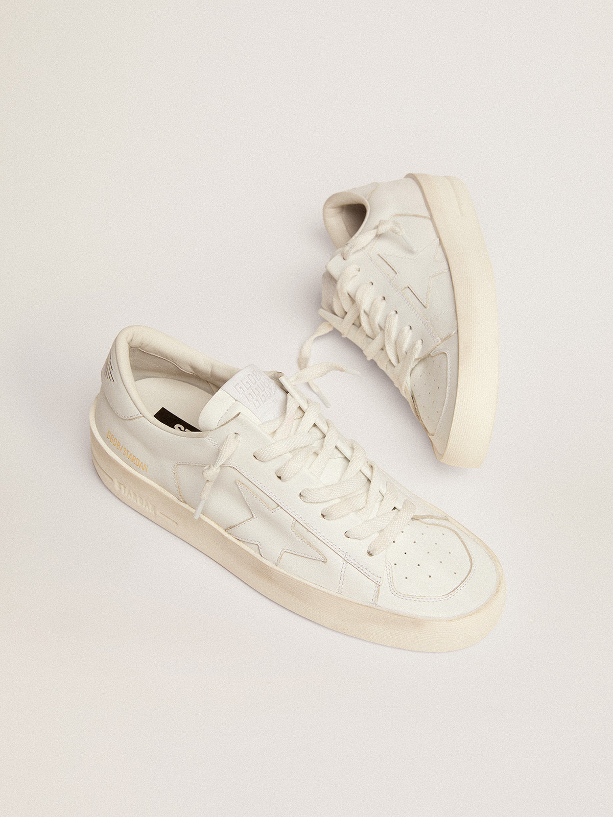 Women's Stardan sneakers in total white leather| Golden Goose