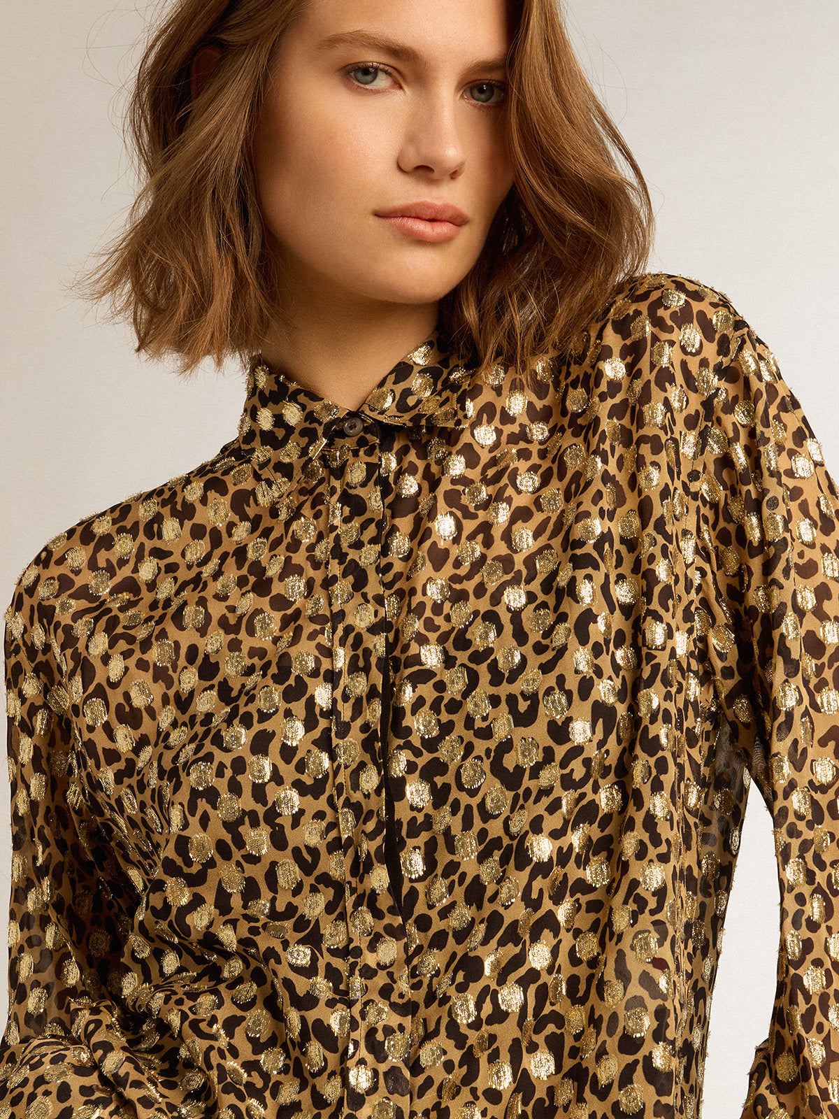 Women's animal print shirt| Golden Goose